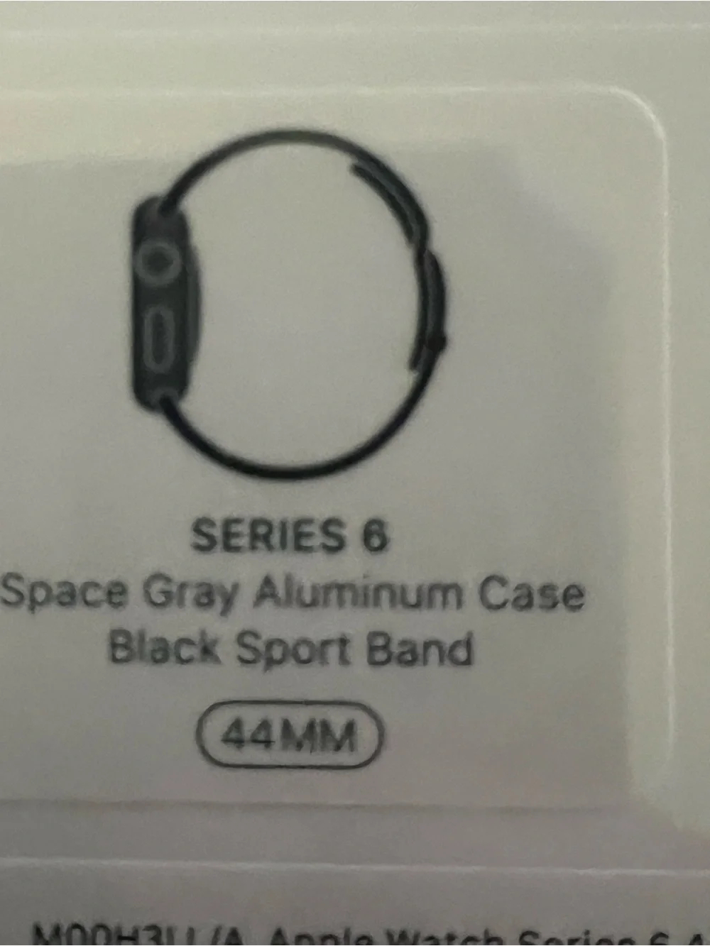 NIB NWT Apple Watch Series 6 - Space Gray Aluminum Case with Black Sport Band